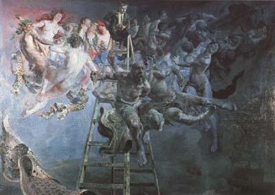 Malczewski, Jacek Vicious Circle (mk19) oil painting image